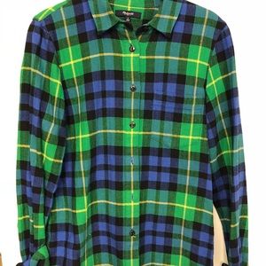 Madewell plaid flannel